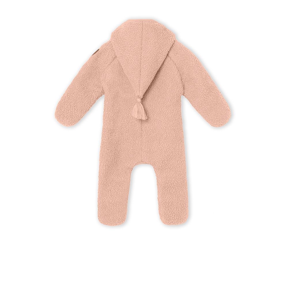 Mini A Ture Fleecedragt Adel Teddyfleece Jumpsuit Rose Dust - Billede 3