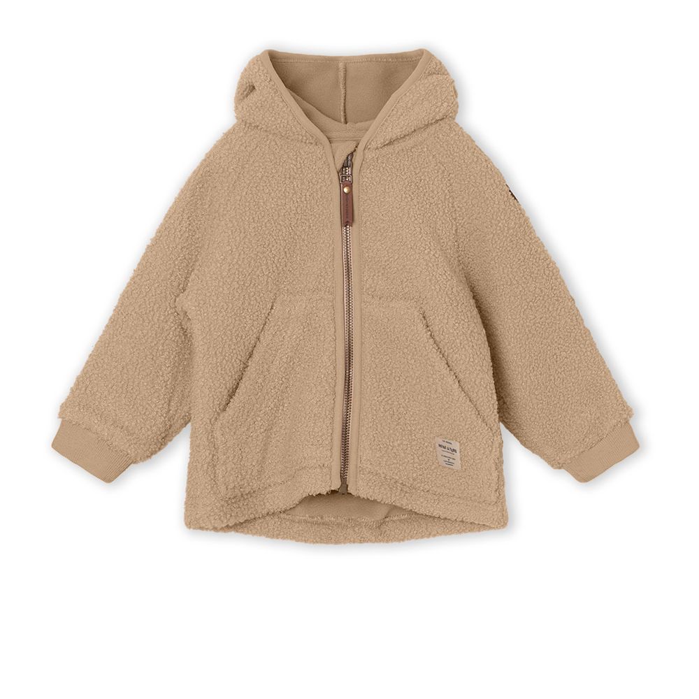 Mini A Ture Fleecejakke Liff Teddyfleece Savannah Tan