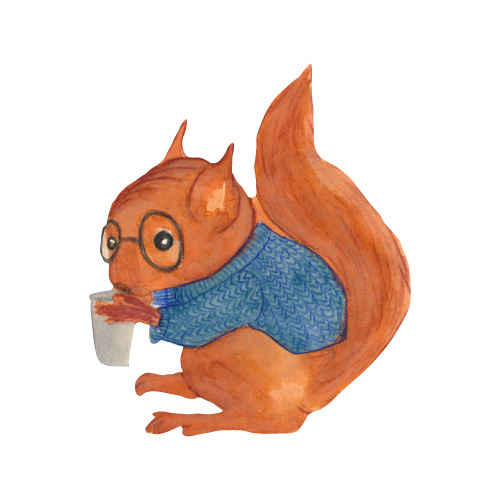 That's Mine Wallsticker Simon the Squirrel