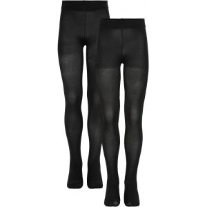 The New Strømpebukser 2-pak Glitter/Solid Black