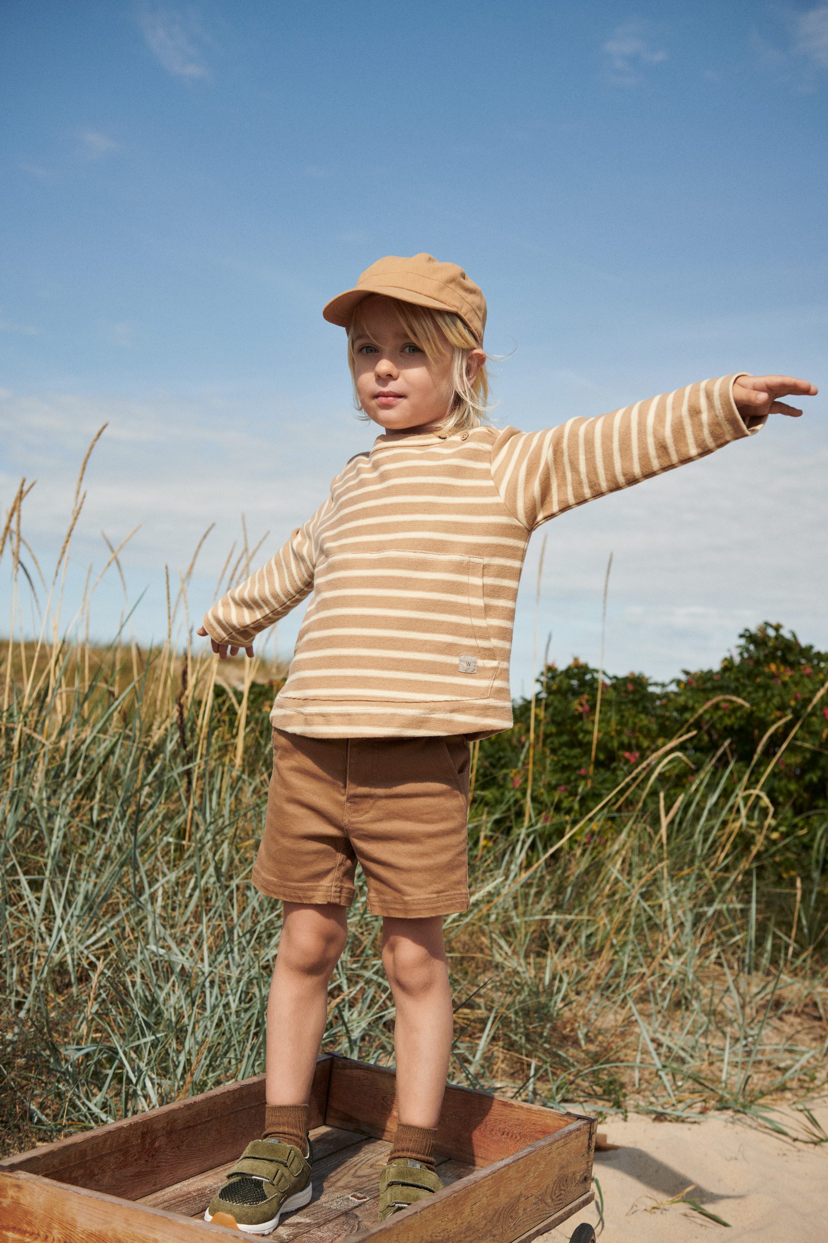 Wheat Sneaker Toney Velcro Heather Green - Billede 4