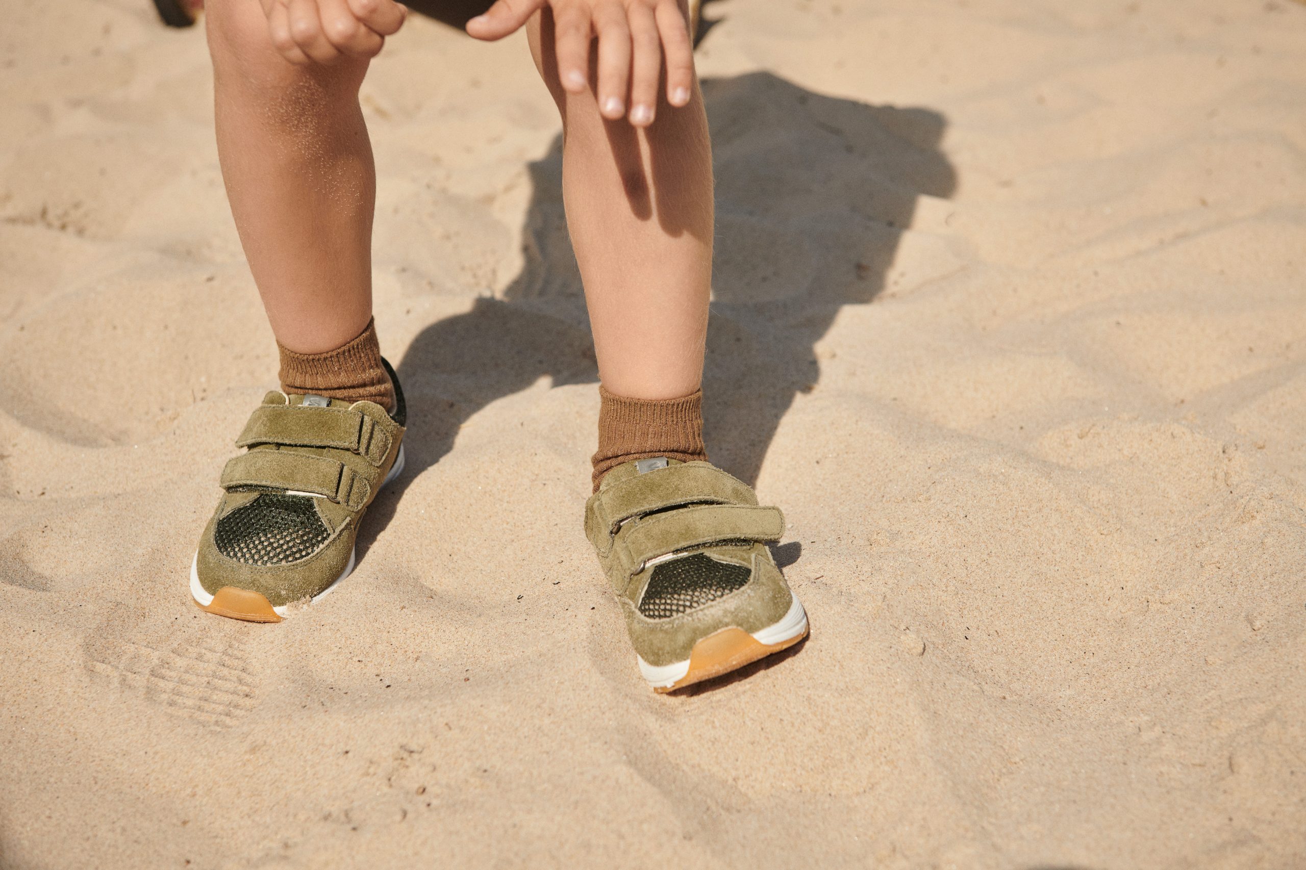 Wheat Sneaker Toney Velcro Heather Green - Billede 5