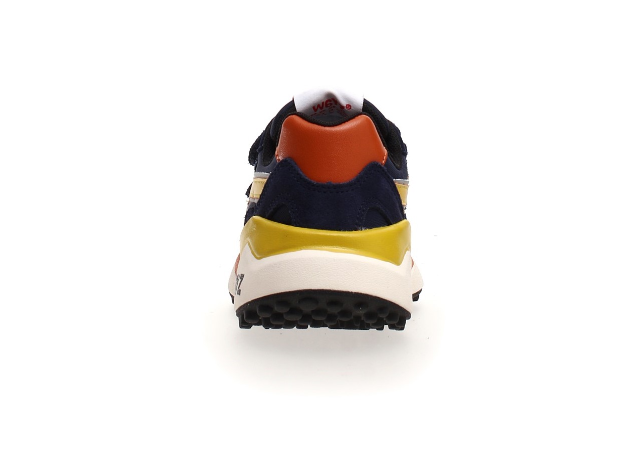 W6YZ Sneaker Wolf VL-J Black/Orange/Yellow - Billede 2
