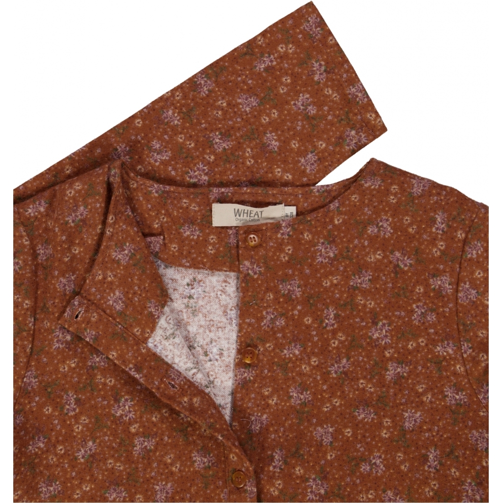 Wheat Kjole Alison Bronze Flowers - Billede 3