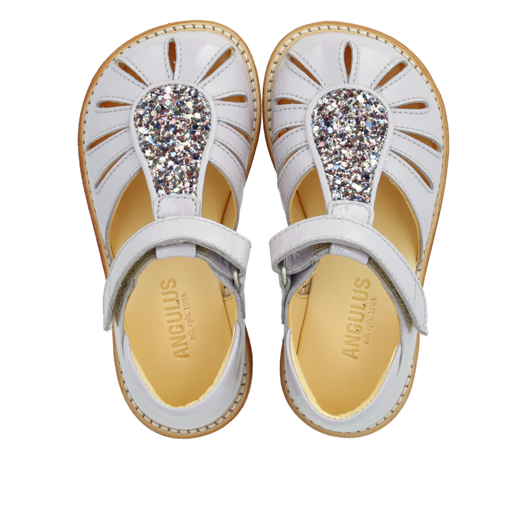 Angulus Sandal med Dråbedetalje med Glitter Lilac - Billede 5