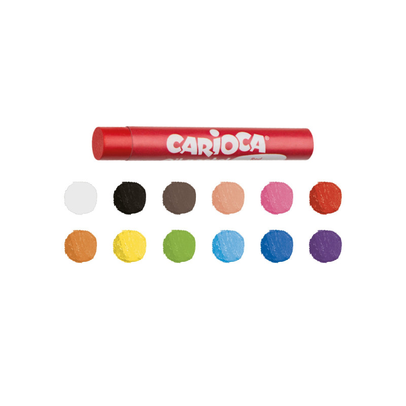 Caricoca Oil Pastel farver 12 stk. Super Soft - Billede 2