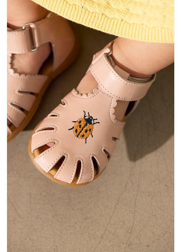 Angulus Sandal Begynder med Mariehøne broderi Rosebud - Billede 6