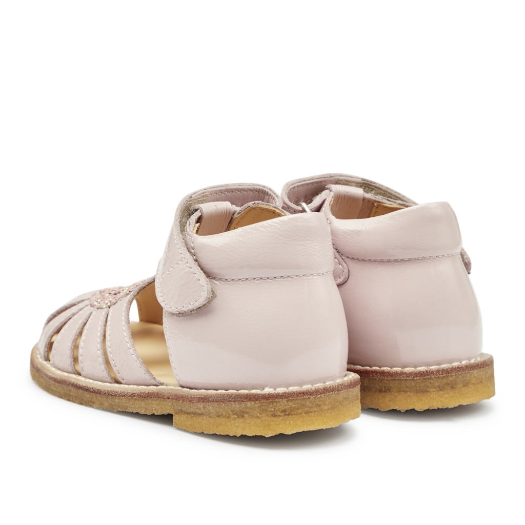 Angulus Sandal Begynder Hjertesandal Glitter Pale Rose - Billede 3