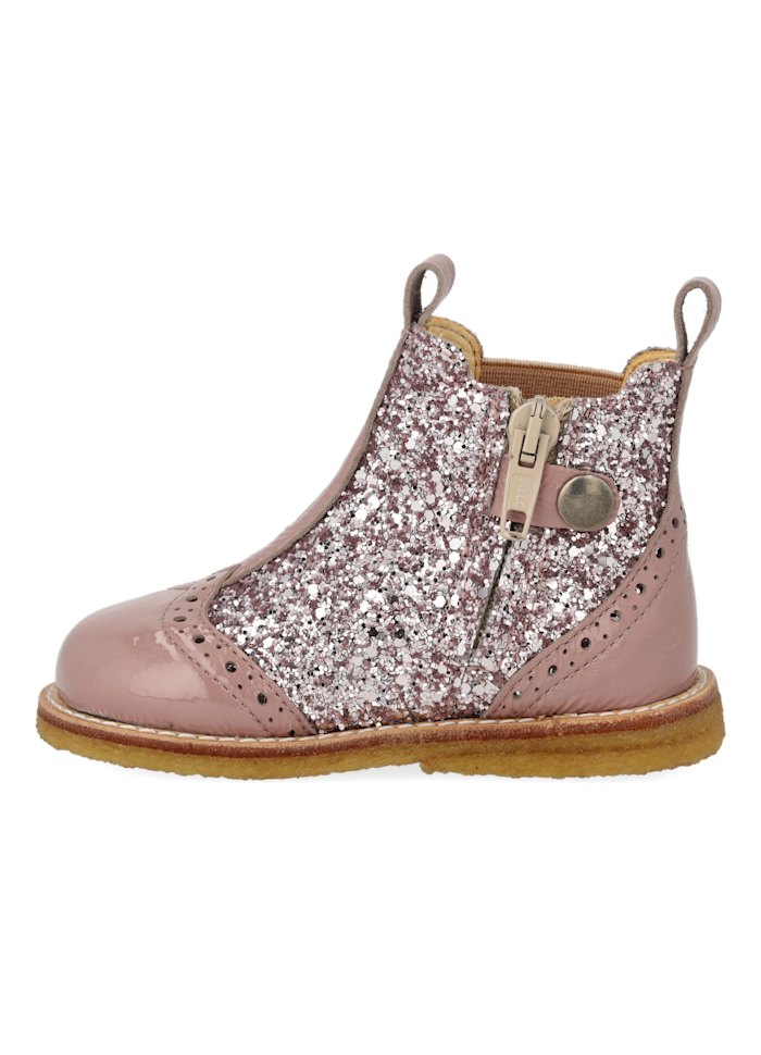 Angulus Chelsea Støvle Glitter Faded Rose - Billede 6