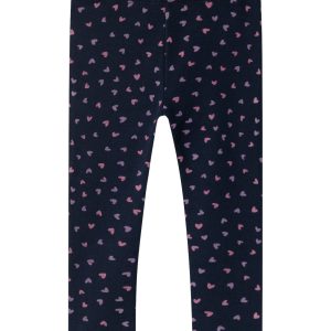 Name It Leggins Sweat Fleece Dark Sapphire Heart AOP