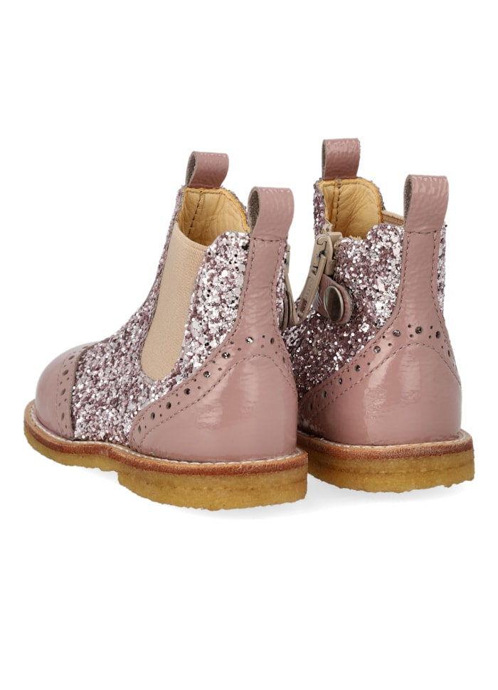 Angulus Chelsea Støvle Glitter Faded Rose - Billede 2