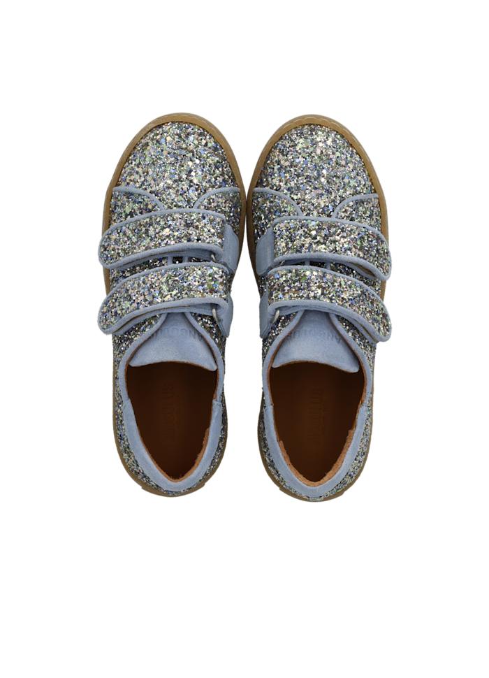 Angulus Sneaker Sporty Glitter Velcro Spring Multi Glitter - Billede 4