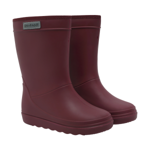 En Fant Termogummistøvler Solid Burgundy