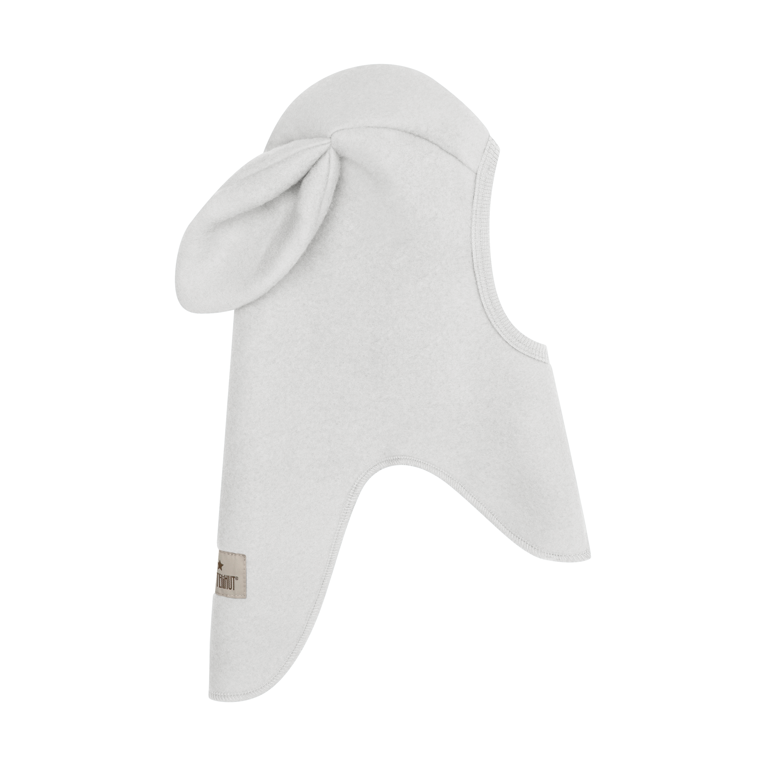 HUTTEliHUT Elefanthue Uld Fleece Balaclava Ears Tofu - Billede 2