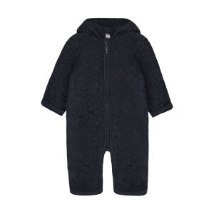 HUTTEliHUT køredragt Uld Pram Suit Ears Fleece Navy Melange