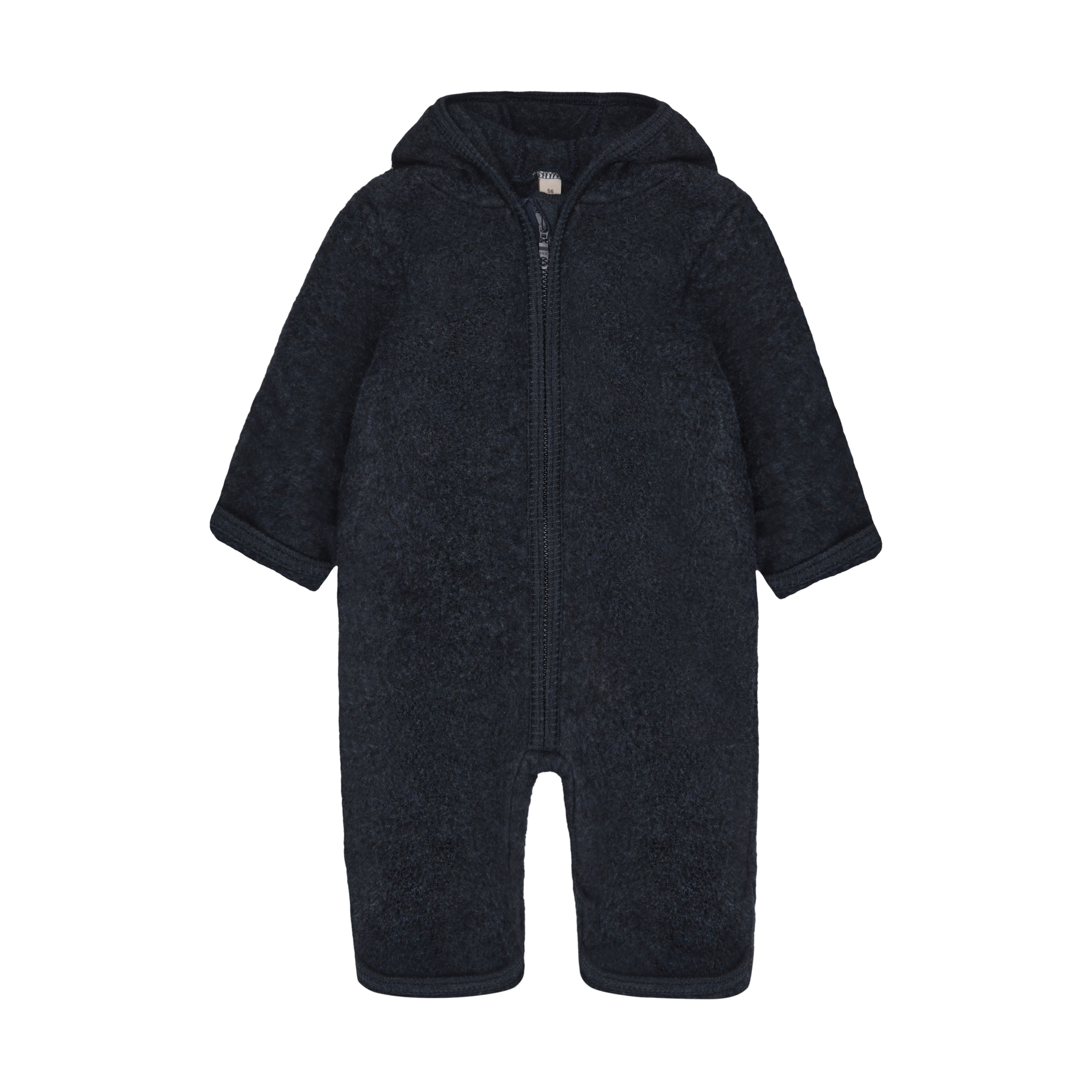 HUTTEliHUT køredragt Uld Pram Suit Ears Fleece Navy Melange