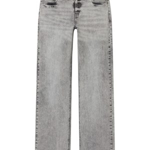 LMTD Jeans Tianna Low Waist Wide Light Grey Denim