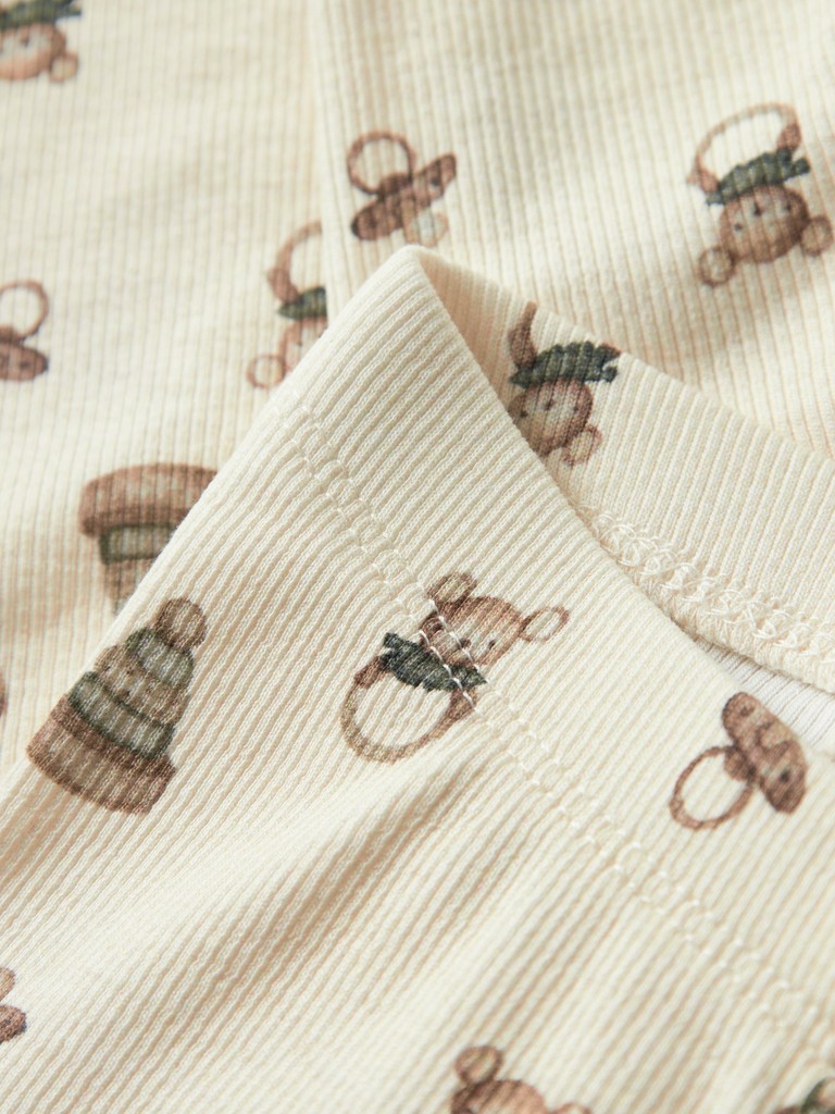 Lil' Atelier Leggins Baby Gavo Elf Slim Turtledove - Billede 2