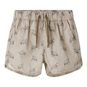 Lil' Atelier Badebukser Mini Fandyn Loose Swim Oxford Tan