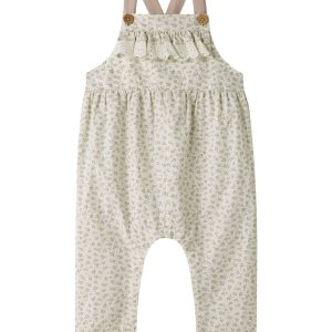 Lil' Atelier Smækbukser Baby Jola Loose Overall Coconut Milk