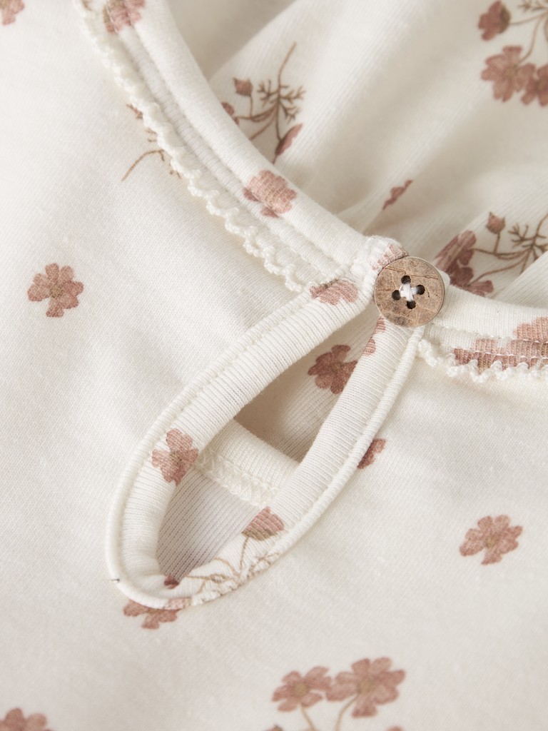 Lil' Atelier Kjole Mini LS Layo Sif Coconut Milk - Billede 3