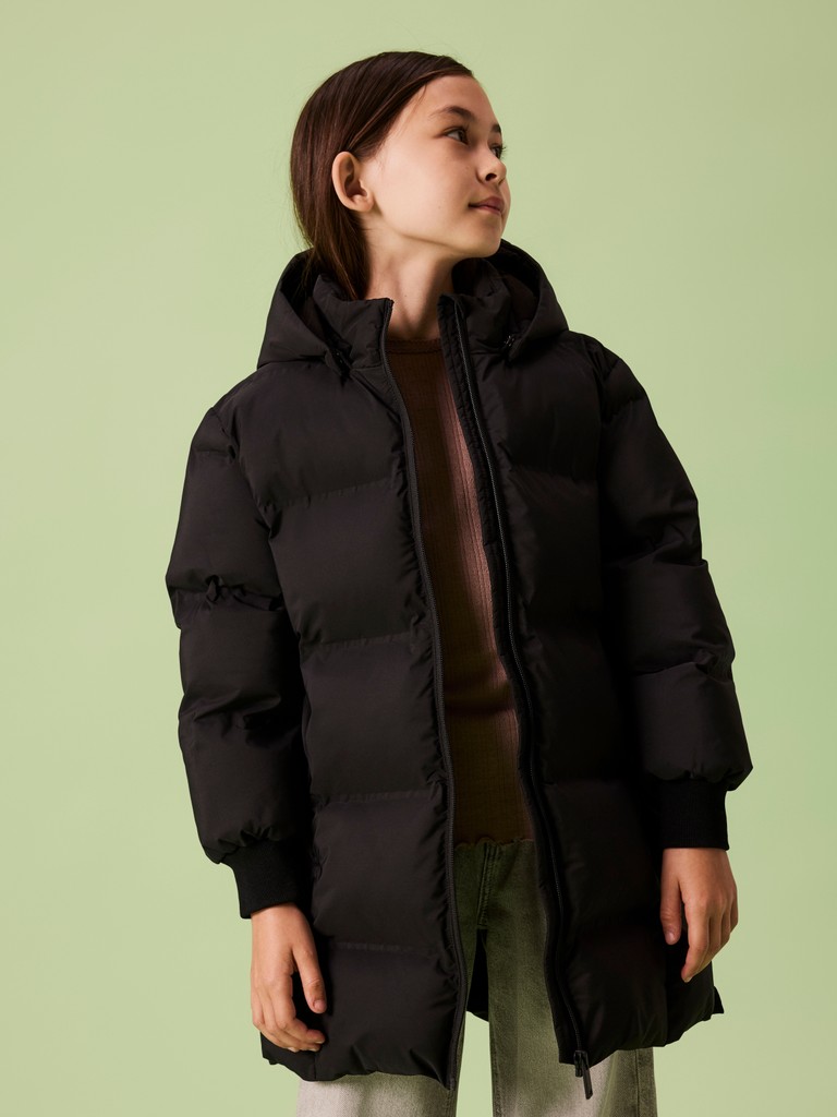Name It Pufferjakke Kids Musk Long Black - Billede 6