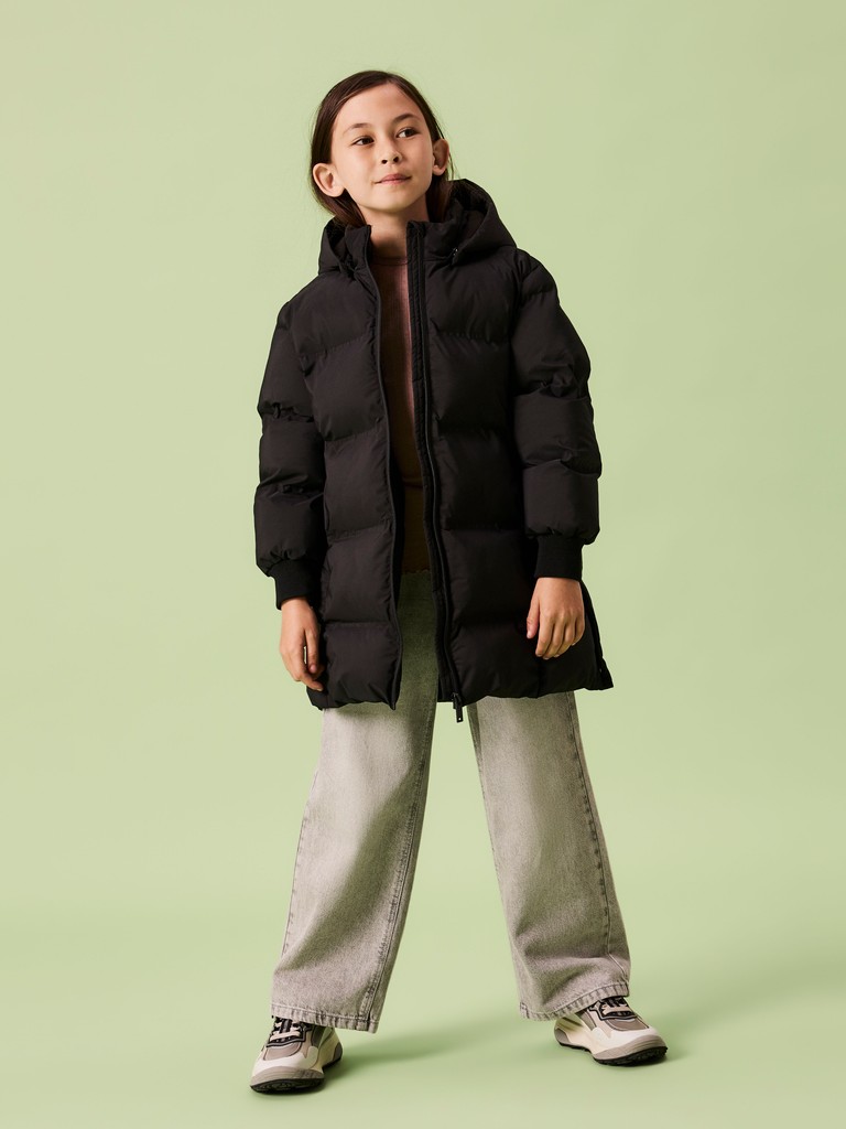 Name It Pufferjakke Kids Musk Long Black - Billede 7