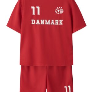 Name It Kids Hiteam Danmarks sæt True Red