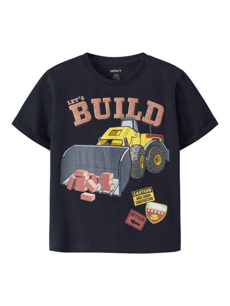 Name It T-shirt Mini SS Malik Tonka Navy Blazer